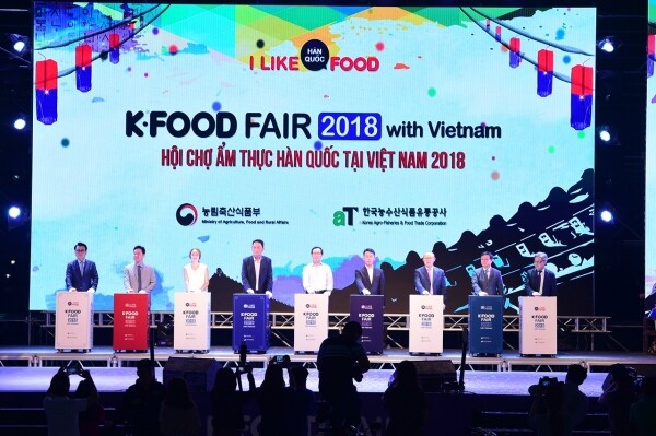 사진은 지난 2018년 하노이 K-Food Fair 개회식