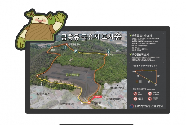 도시숲 안내판