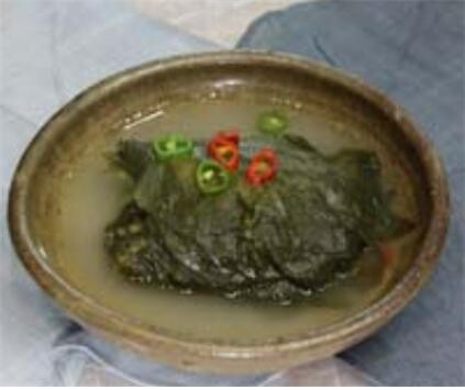 콩잎 물김치