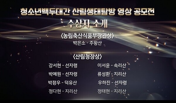 수상자 명단