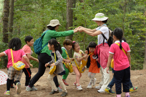 숲경영체험 현장 모습