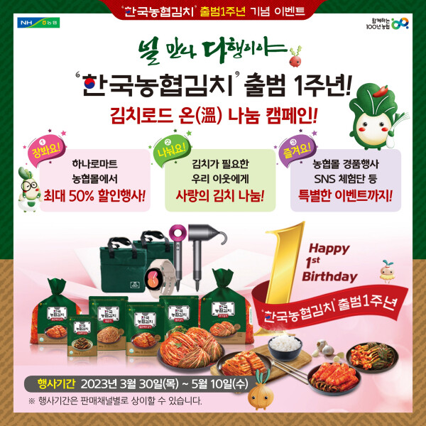 '김치로드온(溫)나눔캠페인' 포스터