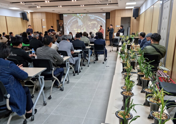 '한국춘란 찾아가는 지역순회 경매' 부산 경매현장