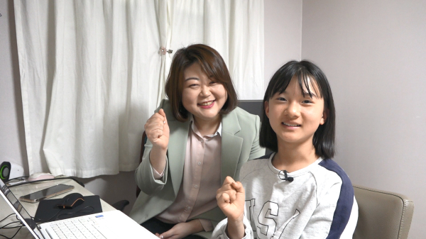 바인그룹의 코칭교육계열사 상상코칭 나진아 코치(왼)와 수연 양(오), 사진제공=바인그룹 사회공헌팀