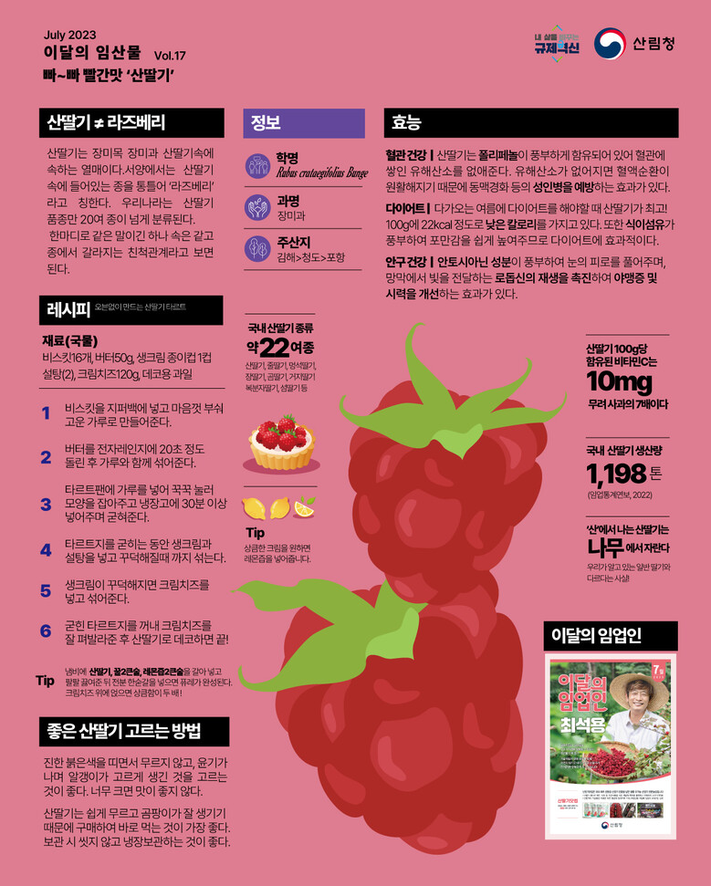 이달의 임산물 '산딸기'