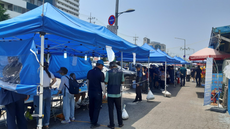 상품권 지급부스 (인천시 제공)
