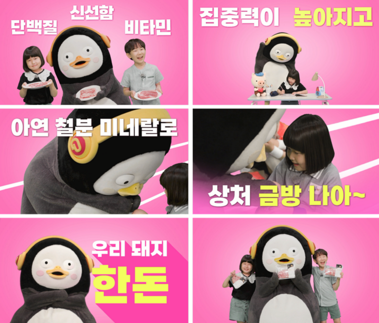 한돈자조금X자이언트 펭TV 영상 콘텐츠 이미지