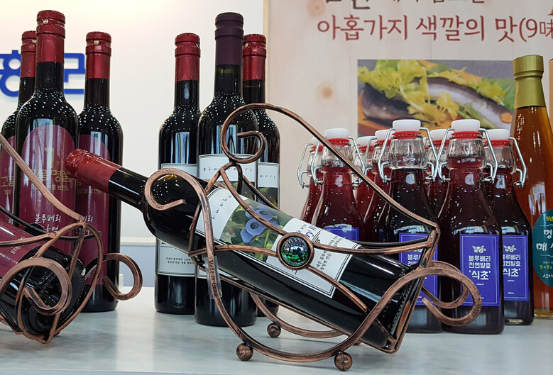 블루베리 가공품(전남농기원 제공)