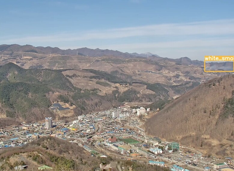 AI 활용한 불법소각 감지(산림청 제공)
