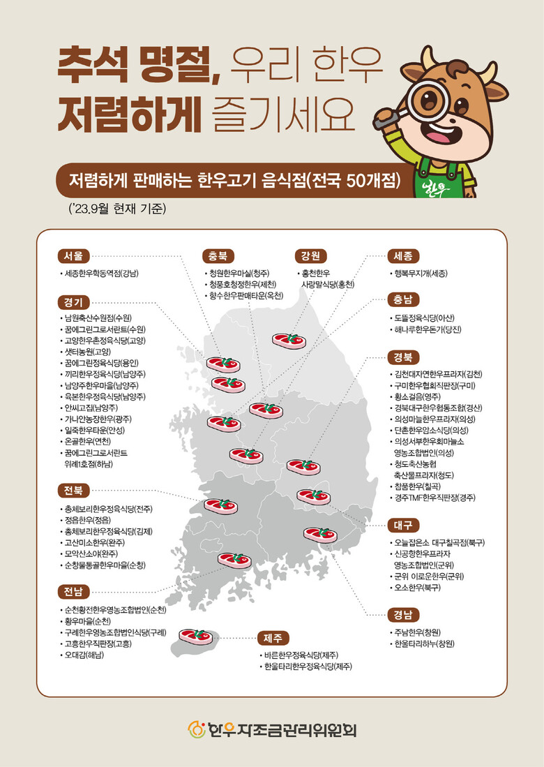 한우자조금관리위원회 제공