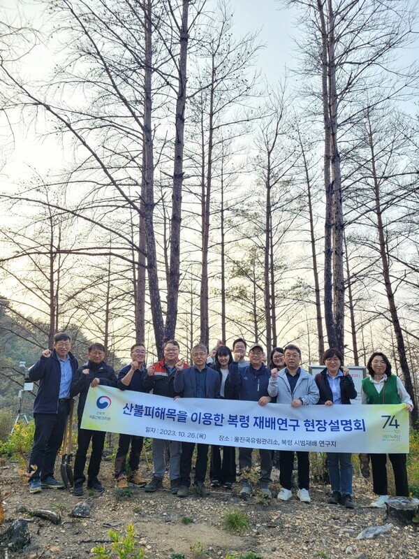 현장 설명회 단체사진(산림청 제공)