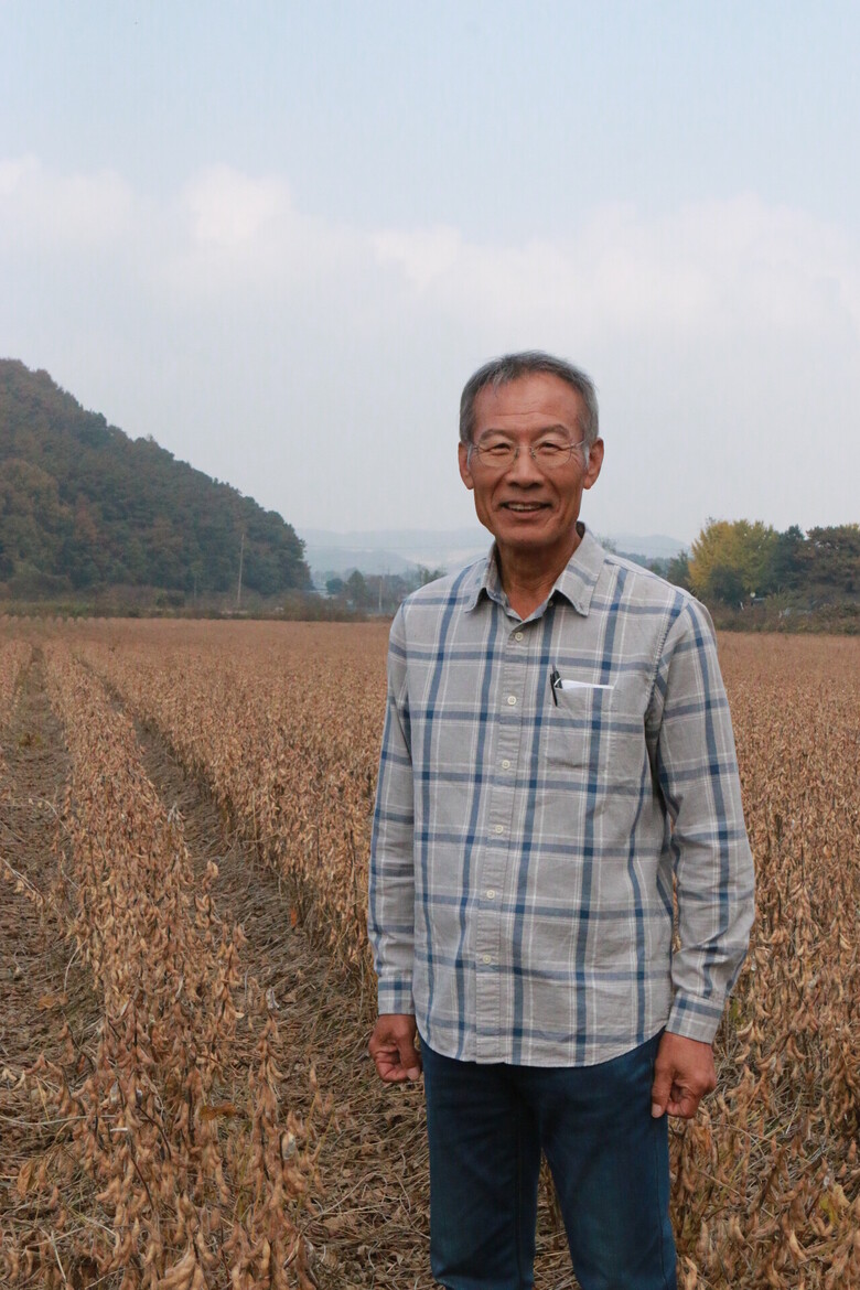 이혁근 명인(콩 재배 경력 22년)은 파주 콩의 명성을 계승(농촌진흥청 제공)