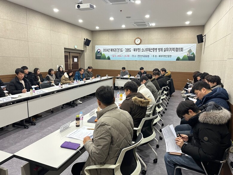 북부권 소나무재선충병 방제 실무협의회 개최(북부지방산림청 제공)