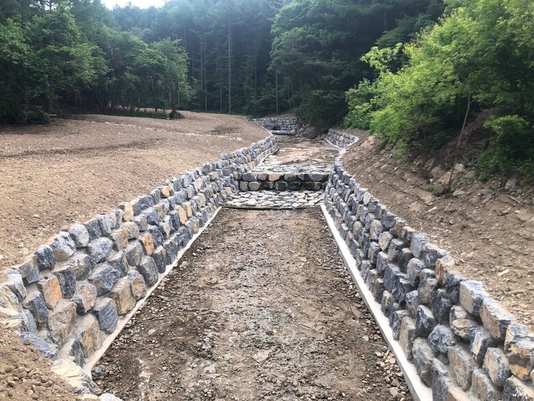 산사태 피해지 신속한 복구추진(산림청 제공)