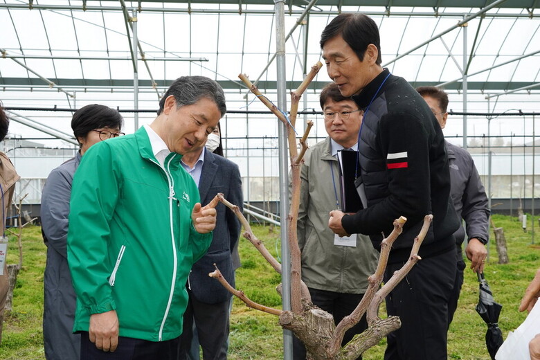 남성현 산림청장 안성시 대추생산 임가 소통 간담회