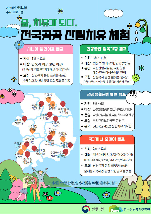 산림치유프로그램 운영 안내