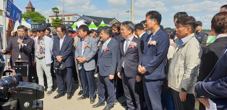 ‘벼 드문모심기’ 연시회(농진청 제공)