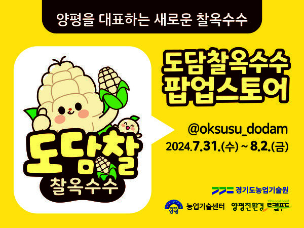 도담찰옥수수 팝업스토어 포스터