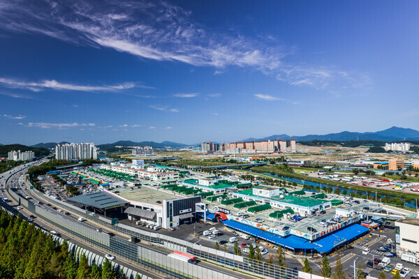 구리농수산물시장 전경