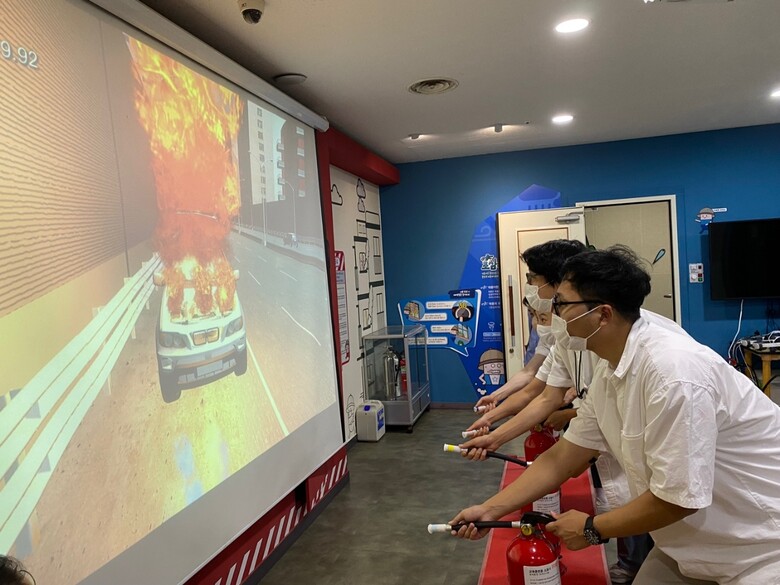 한국식품안전관리인증원은 ‘재난 및 응급상황 대비 안전체험 교육’ 실시(해썹인증원 제공)
