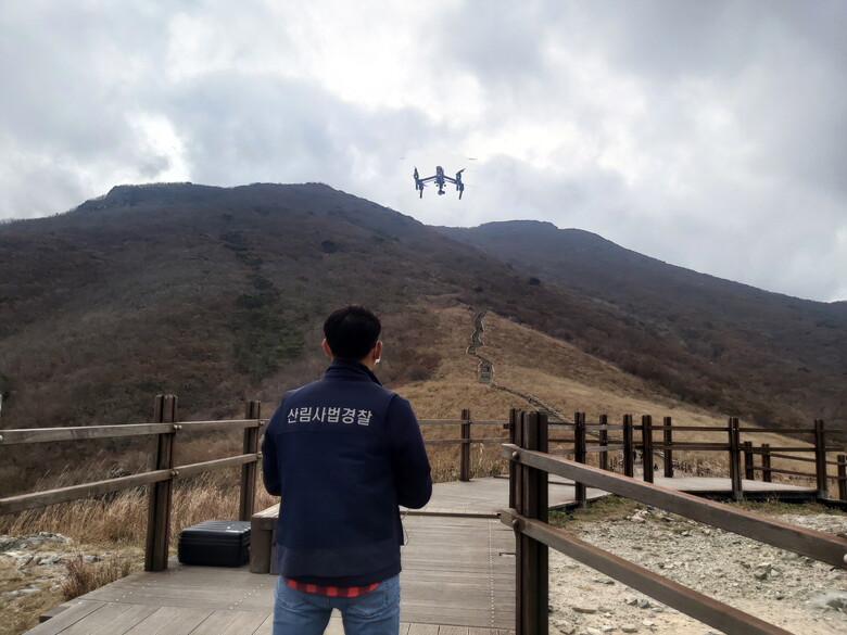가을철 산림 내 불법행위 집중단속(남부지방산림청 제공)