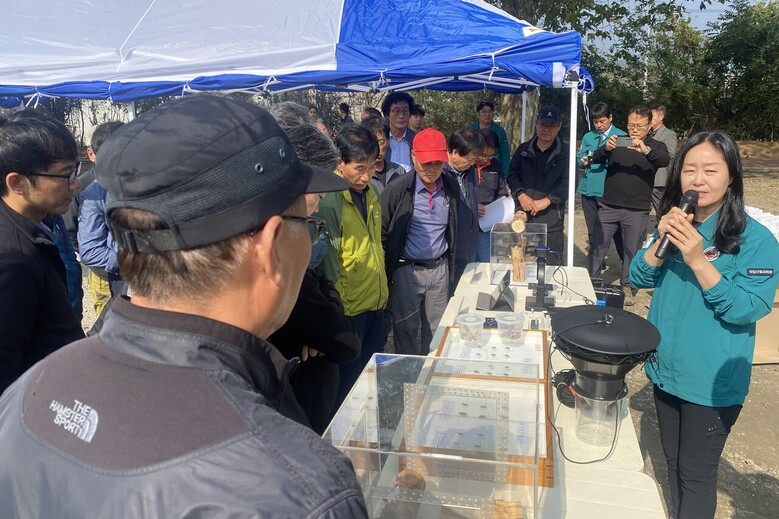 경상북도 고령군·성주군에서 소나무재선충병 집단발생지에 대한 수종전환 방제 사업설명회 개최(산림청 제공)