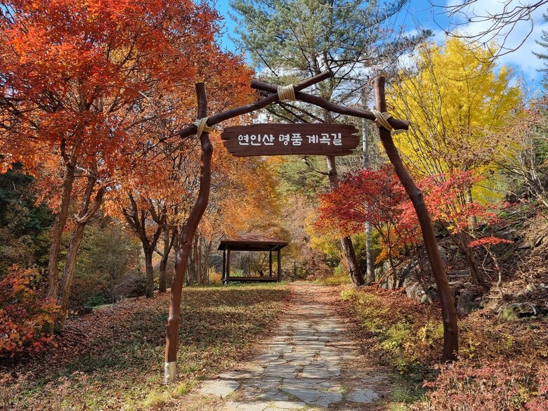 경기도 가평 연인산 명품 계곡길(산림청 제공)