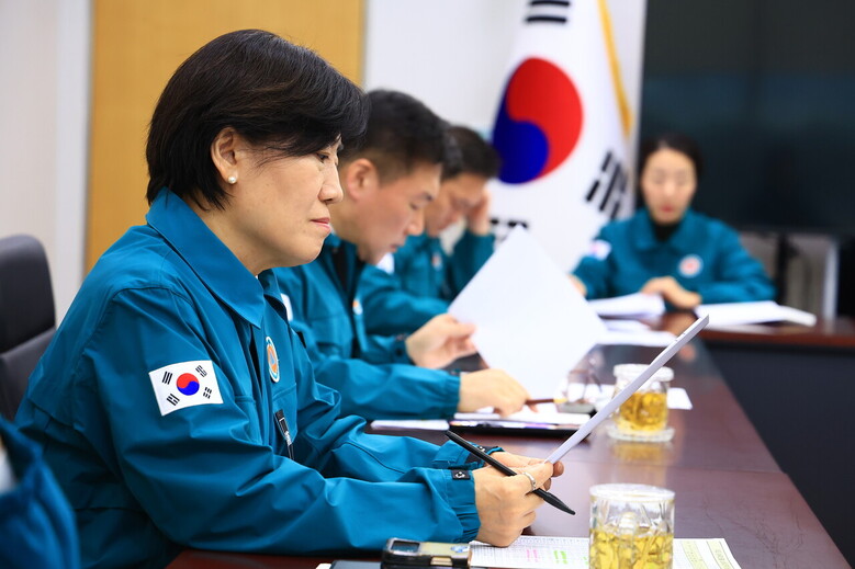대설·한파 대비 상황 점검 회의(정부세종청사)