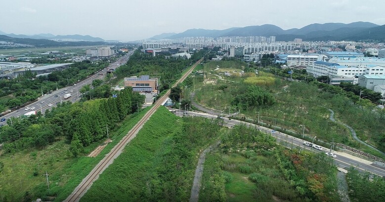 울산 북구 미포국가산단 기후대응 도시숲(산림청 제공)