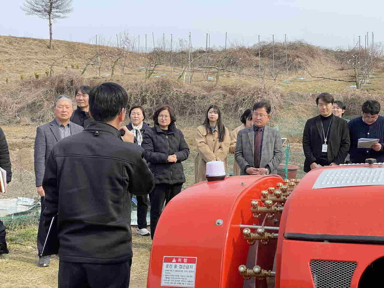 충북 옥천 현장방문(농진청 제공)