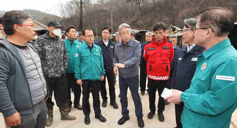 역대 최악 산불 피해에 전방위 지원(농협 제공)