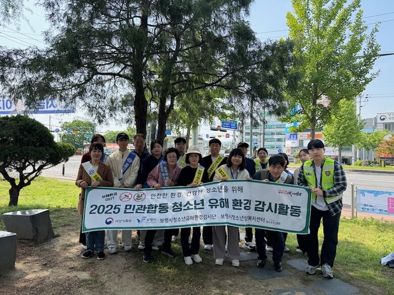 청소년 유해환경 방지를 위한 민·관 특별합동 점검·단속 실시(보령시청 제공)