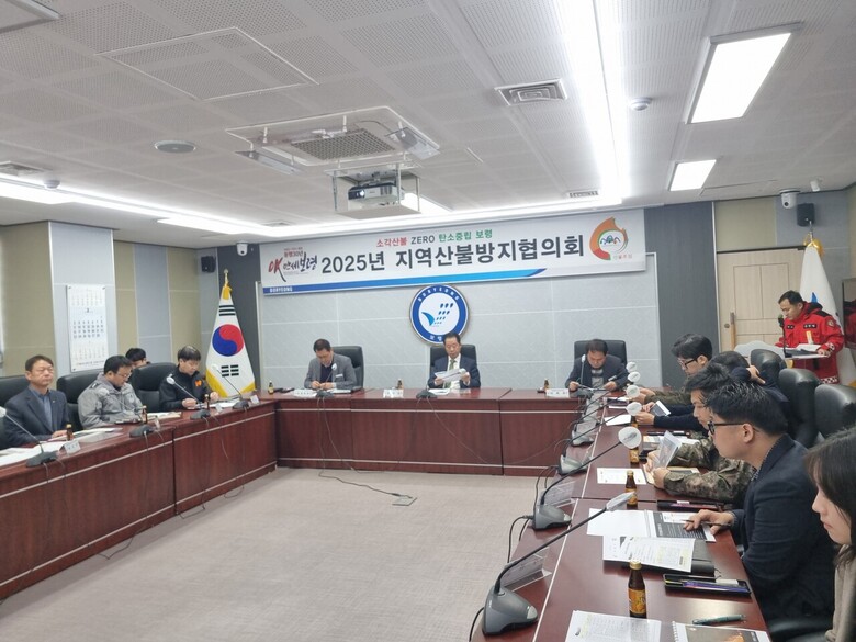 2025년 지역산불 방지협의회(보령시 제공)