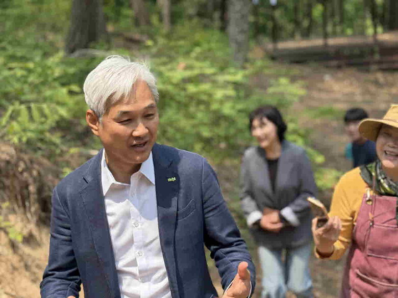 현장이 부르면 기관장이 직접 찾아간다.(한국임업진흥원 제공)