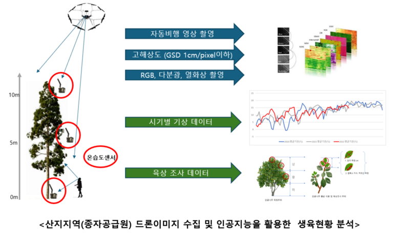 산지지역(종자공급원) 드론이미지 수집 및 인공지능을 활용한 생육현황 분석