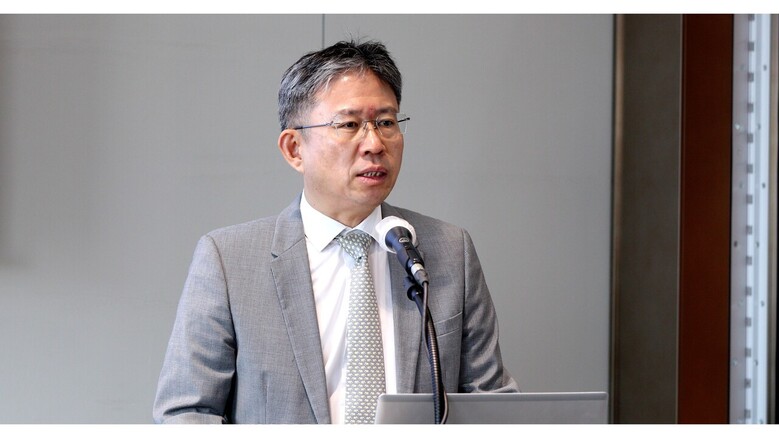 윤동진 원장이 9월 8일(월) 서울드래곤시티호텔에서 열린 ‘2025년 농업협력 초청연수’ 개회식에서 축사를 하고 있다.